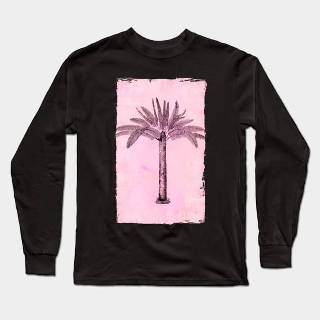 Vintage Palm Tree Long Sleeve T-Shirt by LebensART